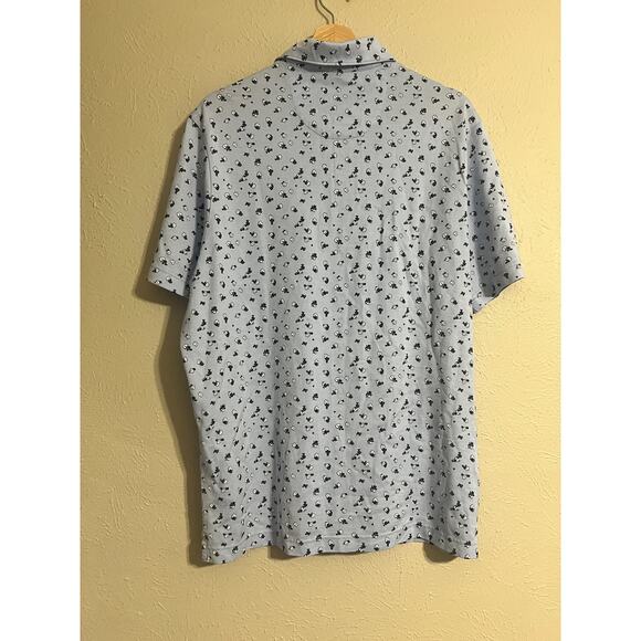 Cremieux Cotton Floral print Polo Medium - Picture 2 of 4